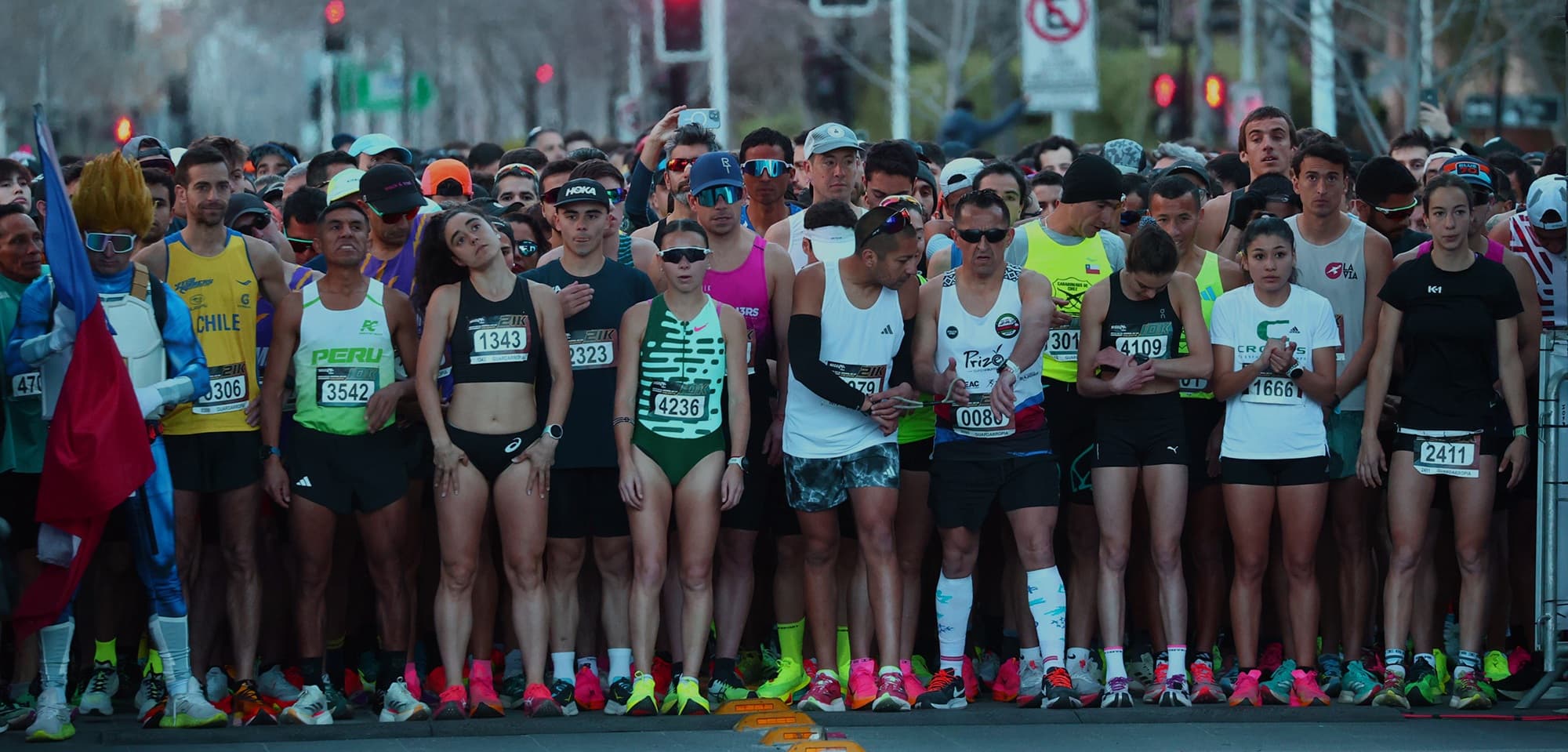 Start line of a marathon race